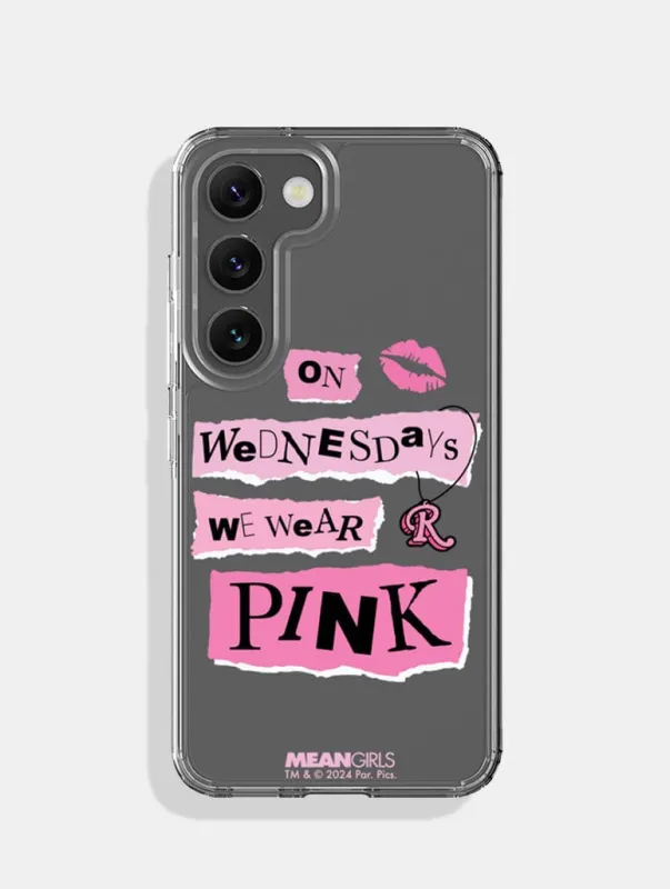 Mean Girls x Skinnydip On Wednesdays We Wear Pink Android Case made by Skinnydip London