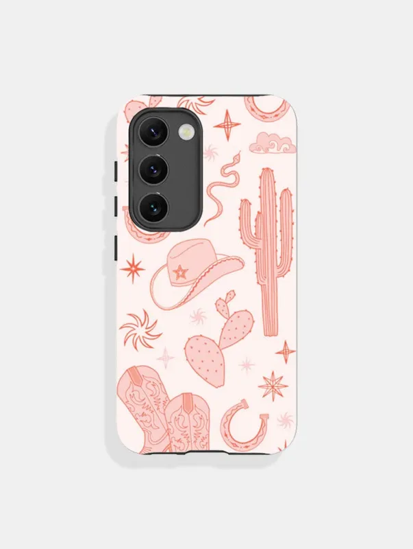 Pink Cowgirl Ultra Protective Android Case sold by Skinnydip London