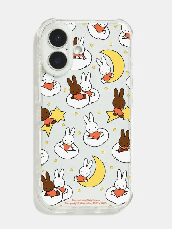 Miffy And Friends Star And Moon Shock iPhone Case sold by Skinnydip London