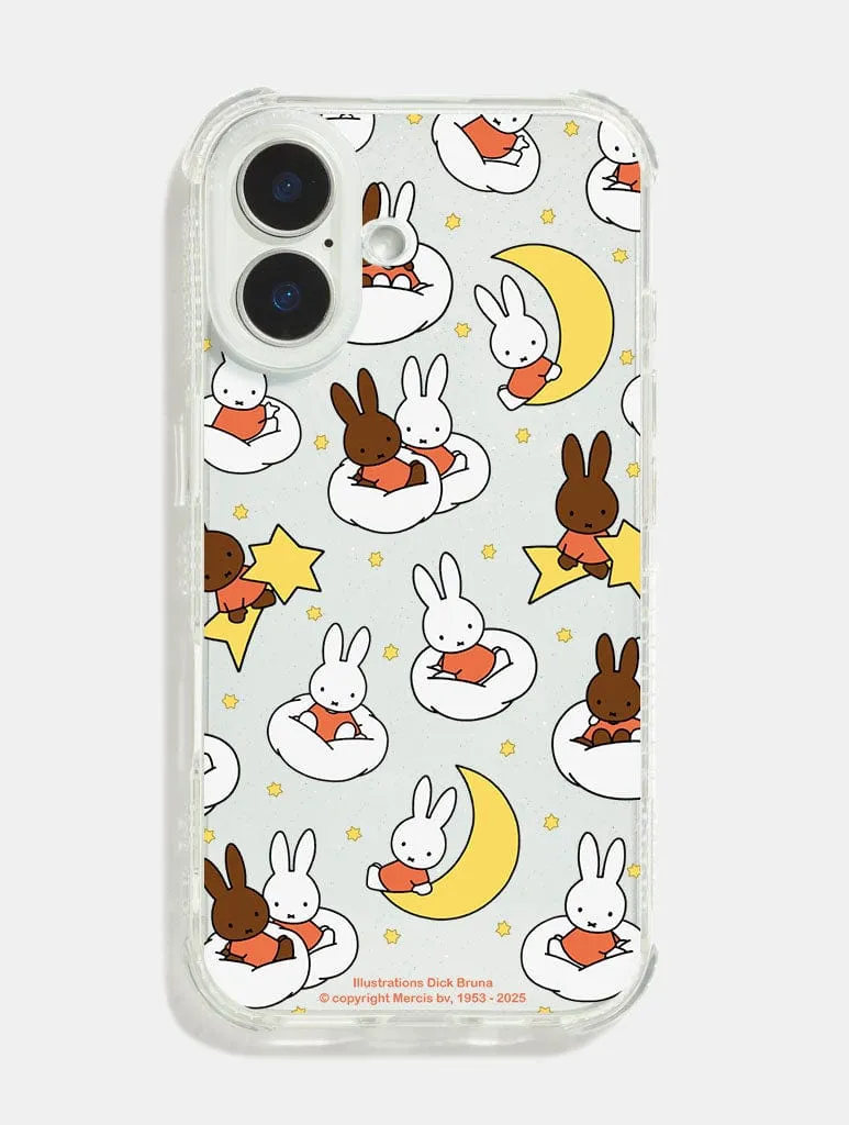 Miffy And Friends Star And Moon Shock iPhone Case sold by Skinnydip London