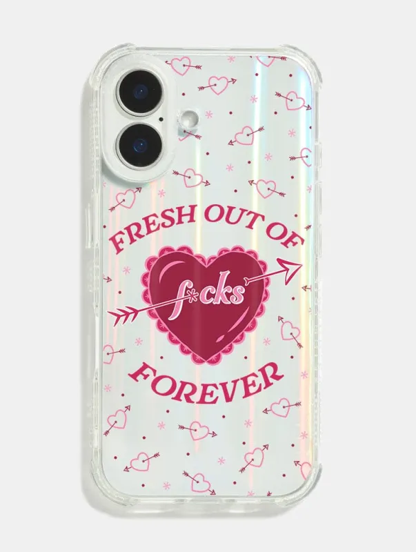 Fresh Out Of F*cks Forever Shock iPhone Case sold by Skinnydip London