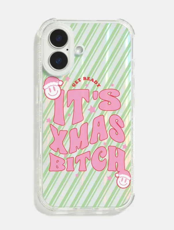 It's Xmas Bitch Shock iPhone Case sold by Skinnydip London