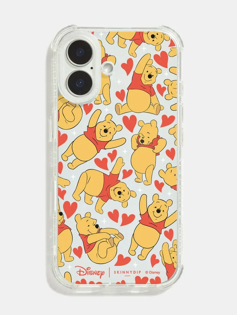 Disney Winnie The Pooh Hearts Shock iPhone Case sold by Skinnydip London