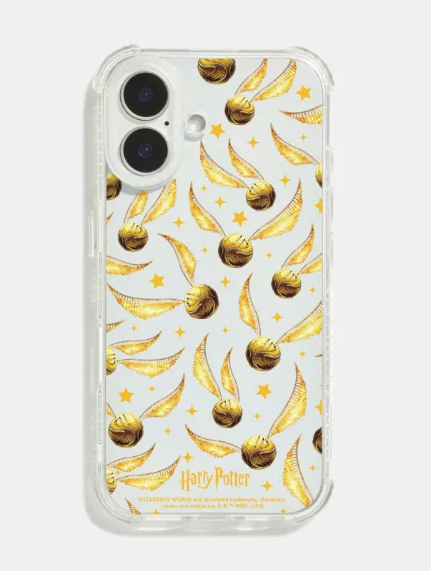 Harry Potter x Skinnydip Golden Snitch Shock iPhone Case made by Skinnydip London