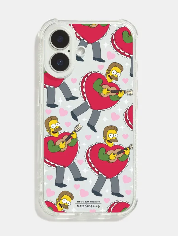 The Simpsons Ned Flanders Shock iPhone Case sold by Skinnydip London