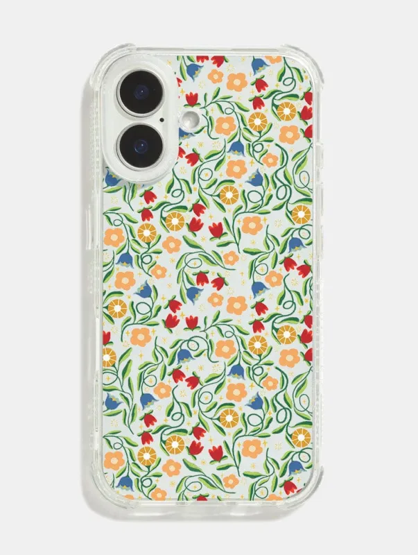 Meg Harriet x Skinnydip Flower Garden Shock iPhone Case sold by Skinnydip London