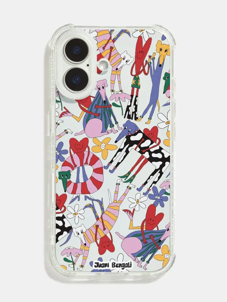 Juani Bengali x Skinnydip Dogs And Hearts Case Shock iPhone Case sold by Skinnydip London
