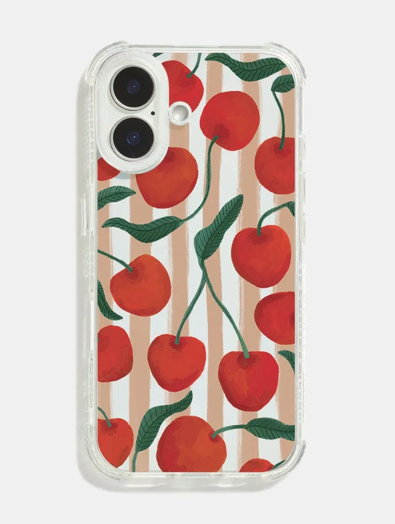 Kate Fox x Skinnydip Cherries Shock iPhone Case sold by Skinnydip London