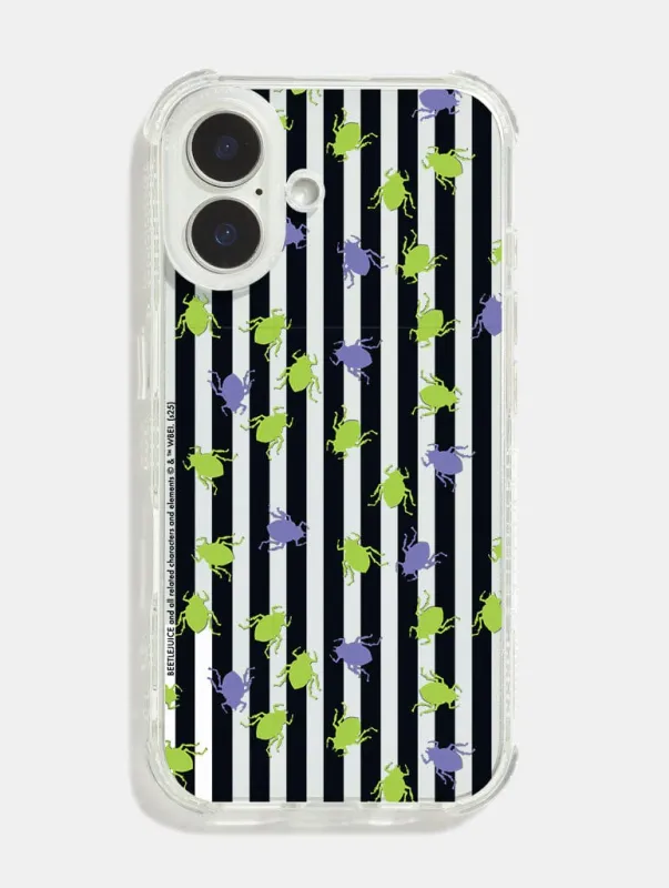 Beetlejuice x Skinnydip Stripes Shock iPhone Case sold by Skinnydip London