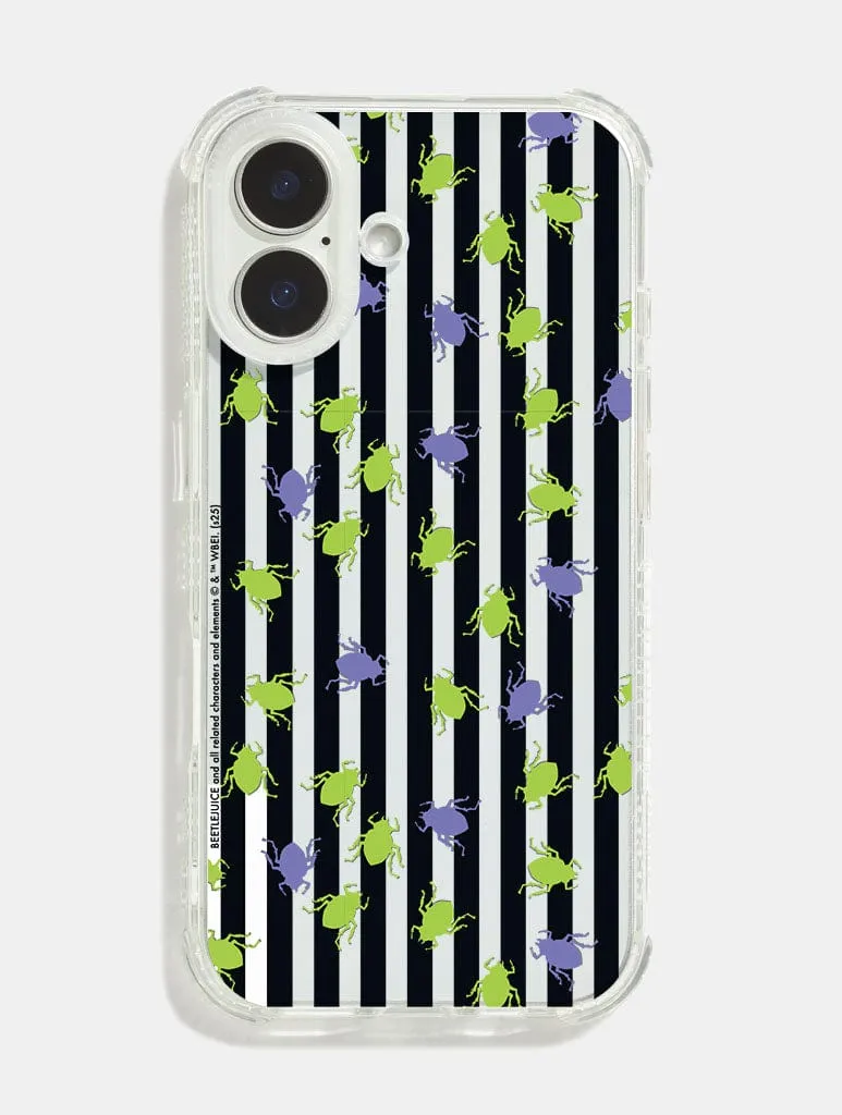Beetlejuice x Skinnydip Stripes Shock iPhone Case sold by Skinnydip London