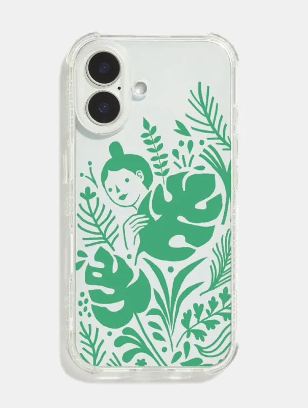 Nina Cosford x Skinnydip Plant Girl Shock iPhone Case sold by Skinnydip London
