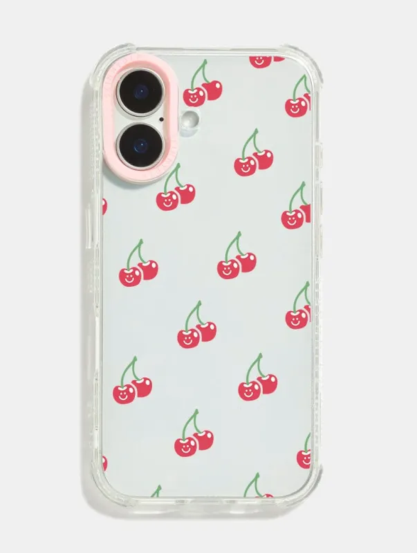 Happy Cherry Shock iPhone Case sold by Skinnydip London