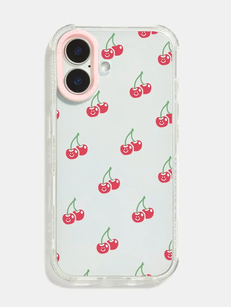Happy Cherry Shock iPhone Case sold by Skinnydip London