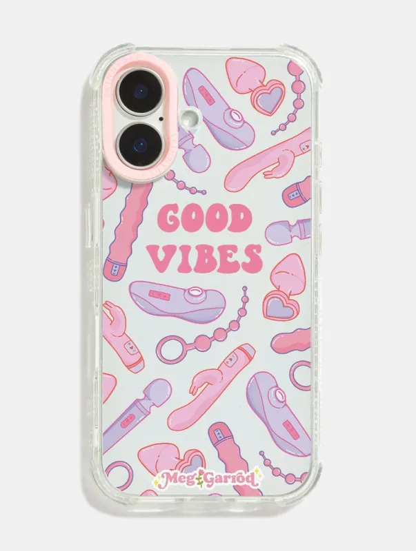 Meg Garrod x Skinnydip Good Vibes Shock iPhone Case sold by Skinnydip London