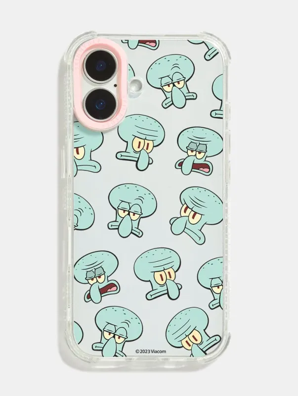 SpongeBob x Skinnydip Squidward Repeat Shock iPhone Case sold by Skinnydip London