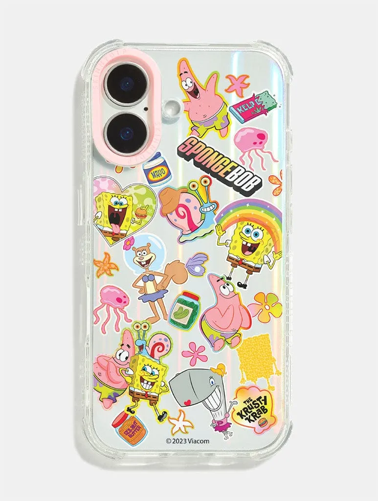 SpongeBob x Skinnydip Cute Sticker Shock iPhone Case sold by Skinnydip London