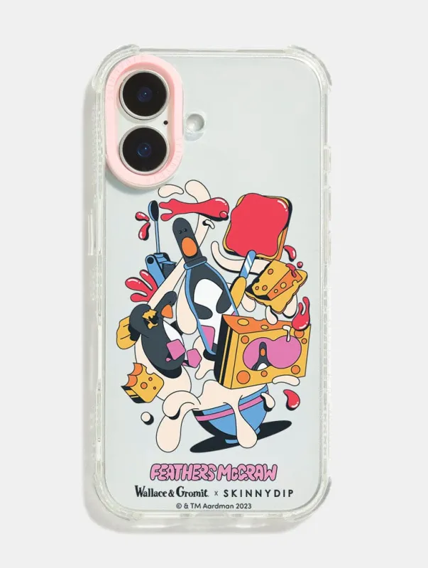 Wallace & Gromit x Skinnydip Breakfast Time Shock iPhone Case made by Skinnydip London