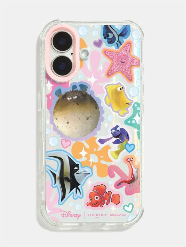 Disney Finding Nemo Rainbow Sticker Shock iPhone Case sold by Skinnydip London