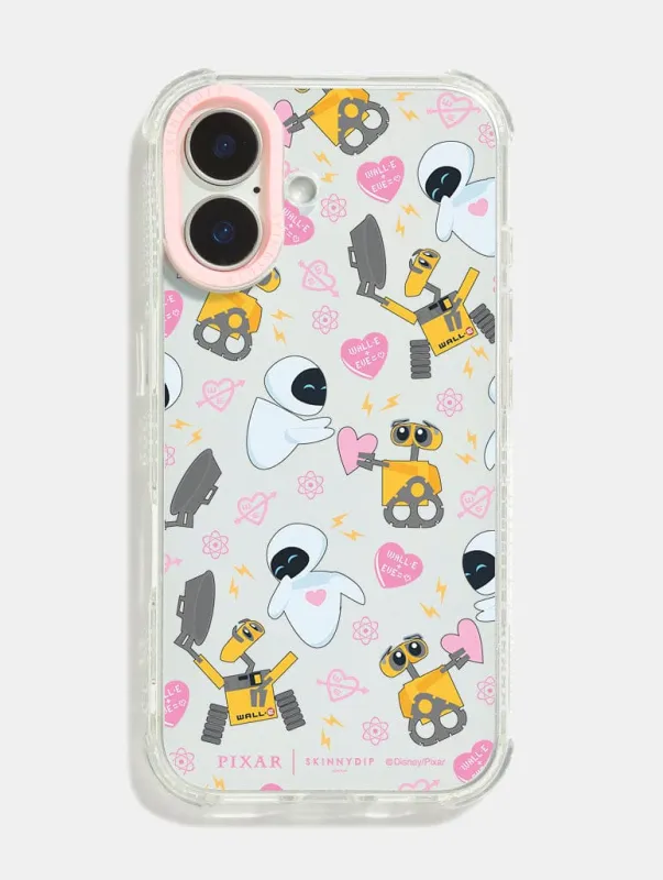 Disney Wall-E & Eve Shock iPhone Case sold by Skinnydip London