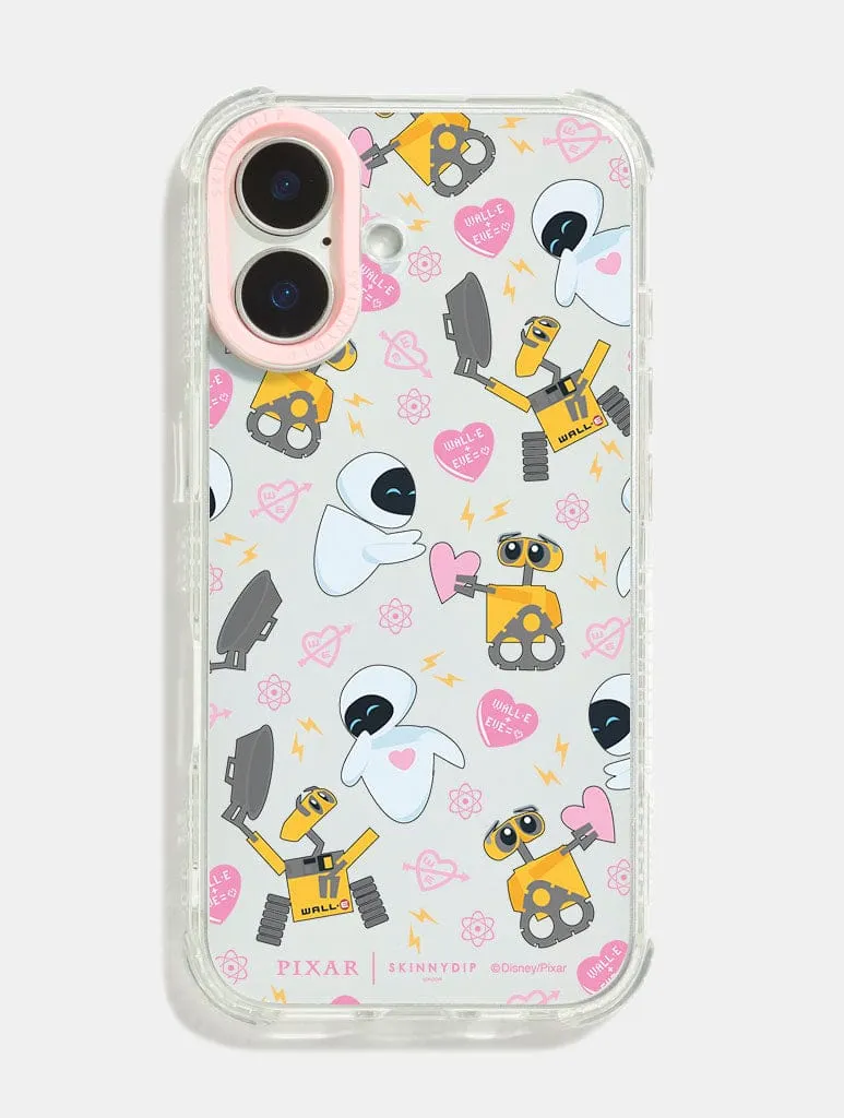 Disney Wall-E & Eve Shock iPhone Case sold by Skinnydip London