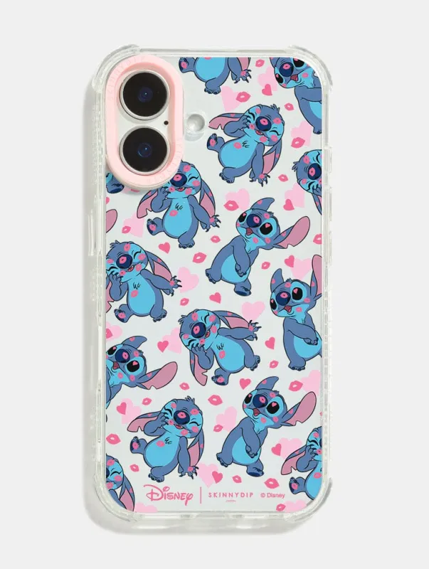 Disney Stitch Love Heart Shock iPhone Case sold by Skinnydip London