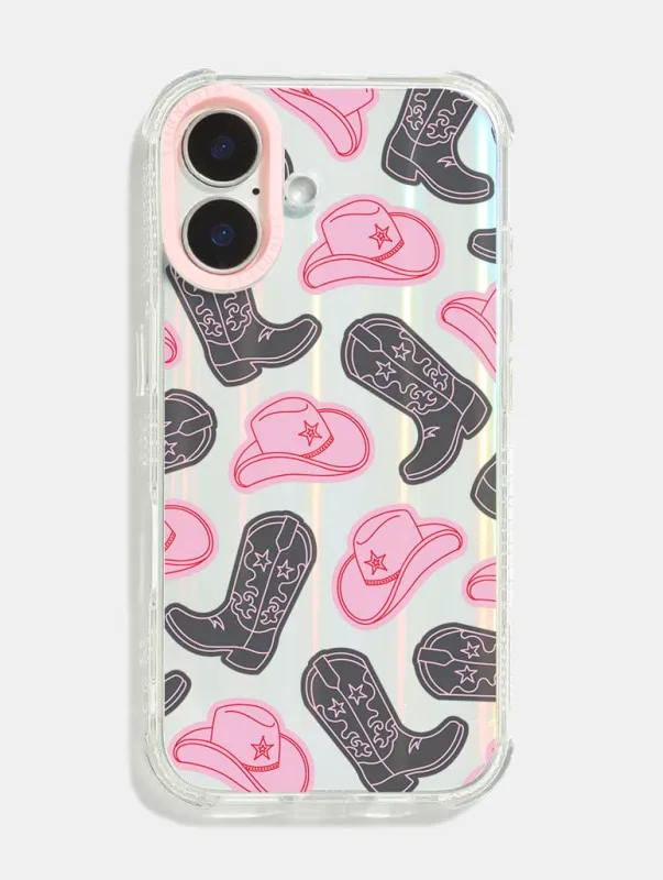 Cowboy Hat & Boots Shock iPhone Case sold by Skinnydip London