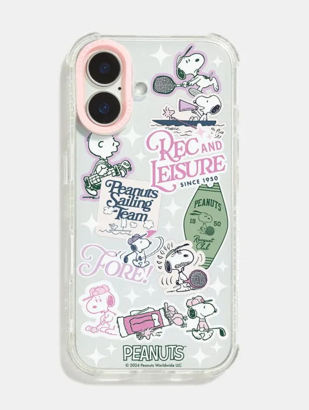 Peanuts x Skinnydip Snoopy Rec & Leisure Shock iPhone Case sold by Skinnydip London