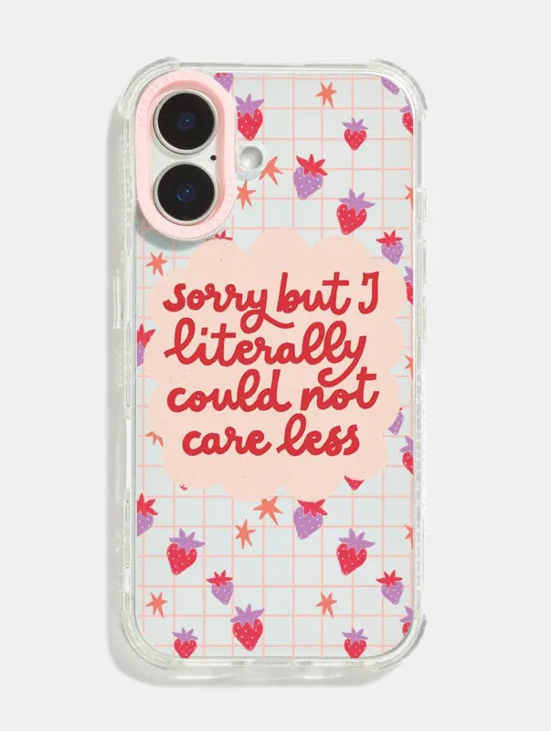 Cloudy Afternoon Studio x Skinnydip Could Not Care Less Shock iPhone Case sold by Skinnydip London