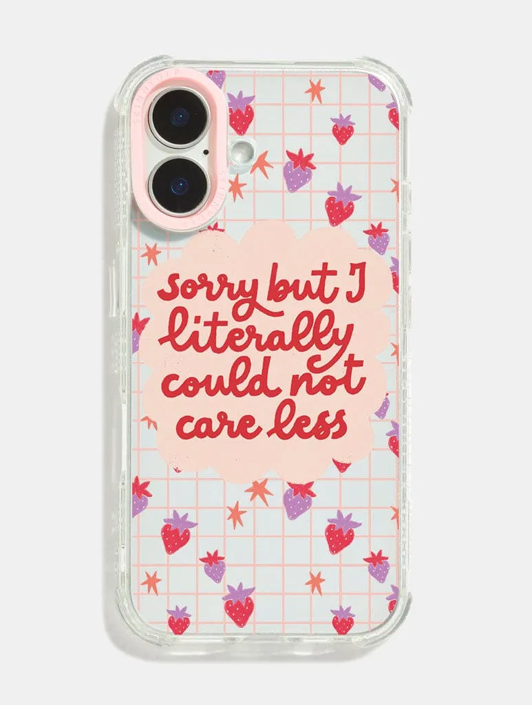 Cloudy Afternoon Studio x Skinnydip Could Not Care Less Shock iPhone Case sold by Skinnydip London