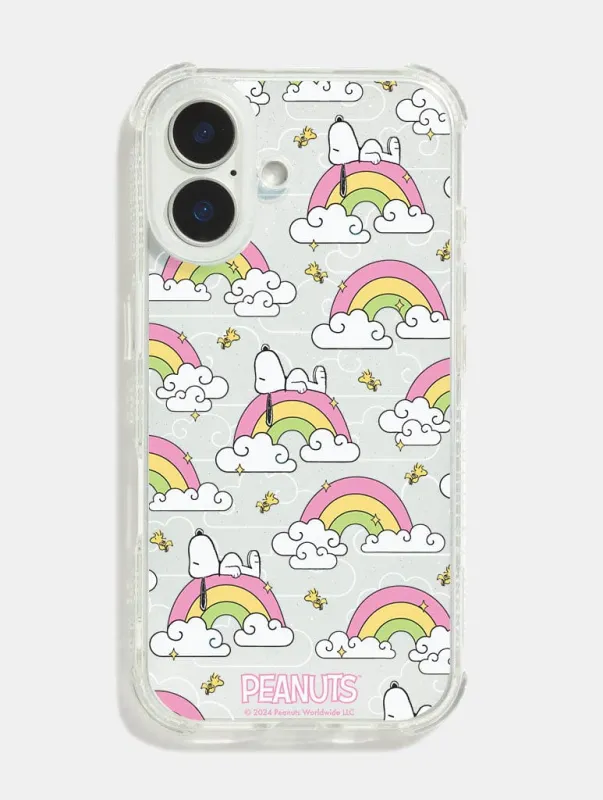 Peanuts x Skinnydip Snoopy Rainbow Repeat Shock iPhone Case sold by Skinnydip London