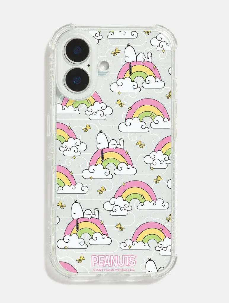 Peanuts x Skinnydip Snoopy Rainbow Repeat Shock iPhone Case sold by Skinnydip London
