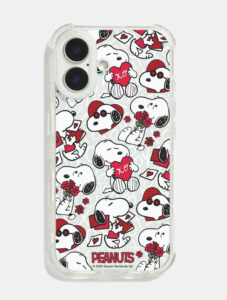Peanuts x Skinnydip Snoopy Love Letter Shock iPhone Case sold by Skinnydip London