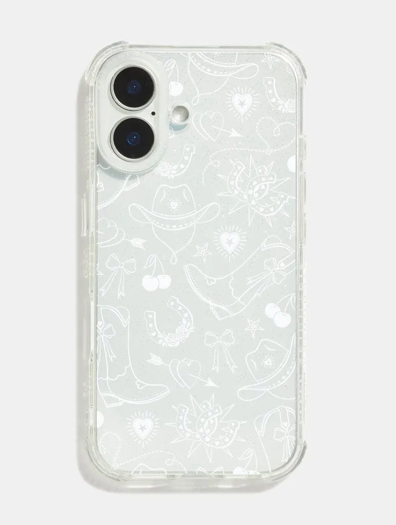 White Cowboy Valentine Shock iPhone Case sold by Skinnydip London product image thumbnail 2