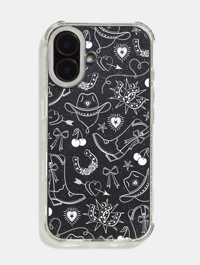 White Cowboy Valentine Shock iPhone Case sold by Skinnydip London