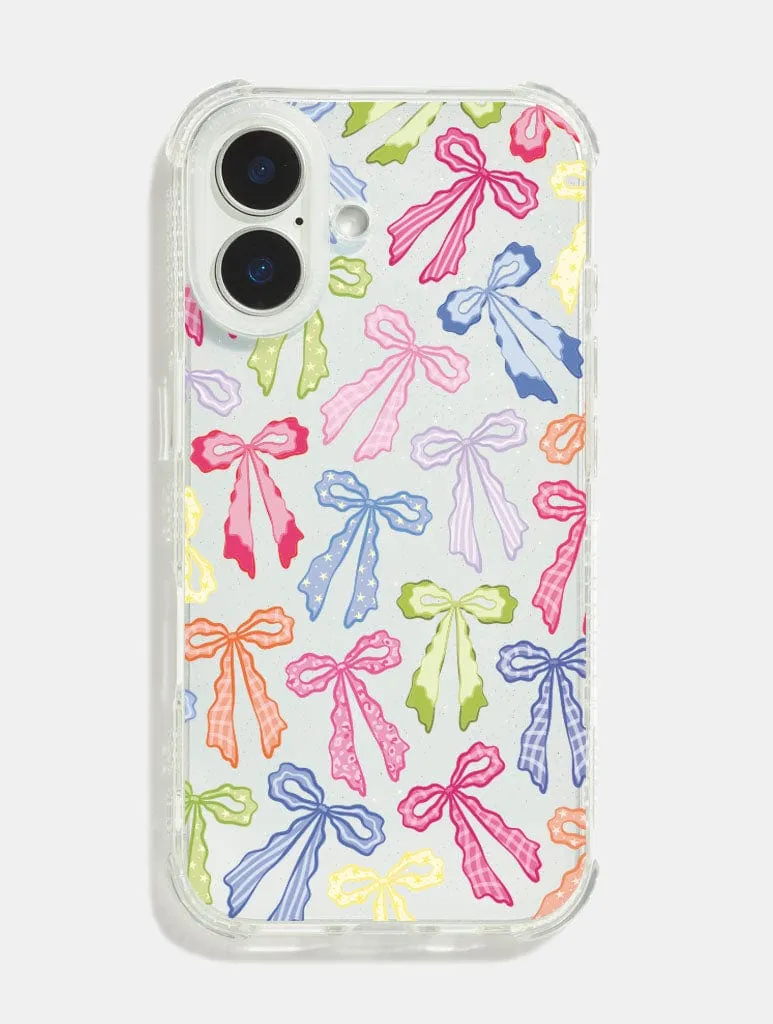 Rainbow Bows Shock iPhone Case sold by Skinnydip London