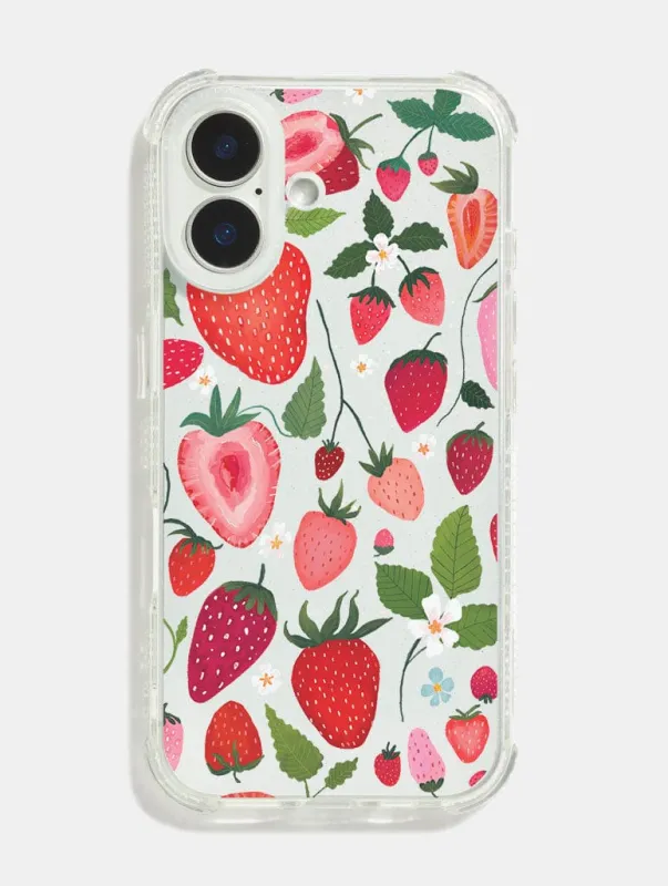 Kate Fox x Skinnydip Strawberries Shock iPhone Case sold by Skinnydip London