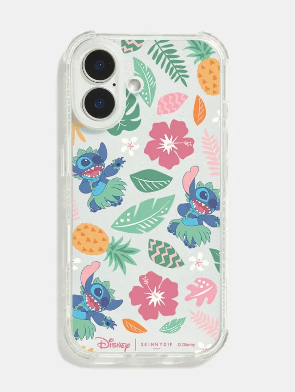 Disney Stitch Exotic Floral Shock iPhone Case sold by Skinnydip London