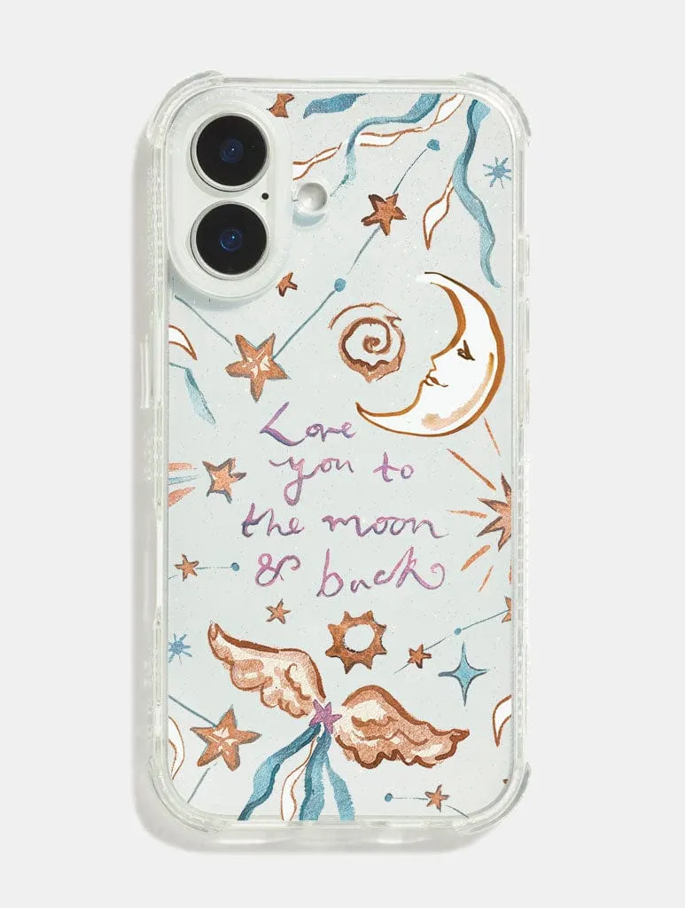 Sophie Amelia Creates x Skinnydip Love You To The Moon Shock iPhone Case sold by Skinnydip London