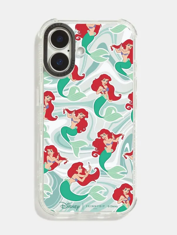 Disney Ariel Repeat Shock iPhone Case sold by Skinnydip London
