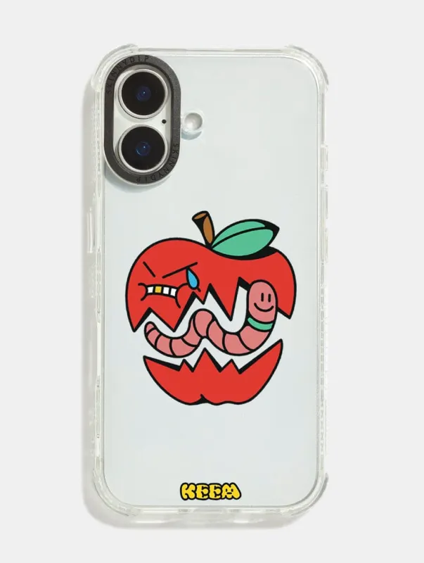 Keem x Skinnydip Apple & Worm Shock iPhone Case sold by Skinnydip London