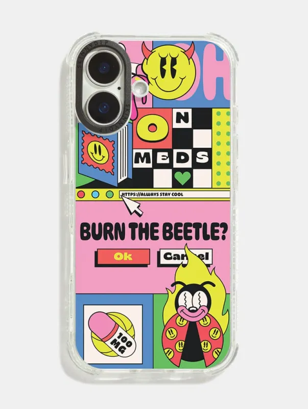 Ovcharka x Skinnydip Burn The Beetle Shock iPhone Case sold by Skinnydip London