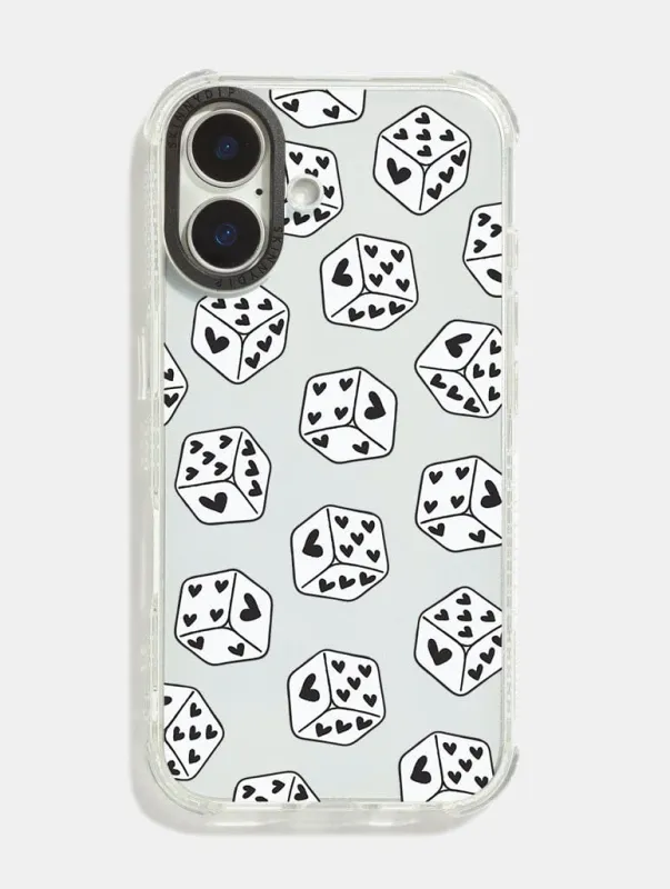 Black Heart Dice Shock iPhone Case sold by Skinnydip London