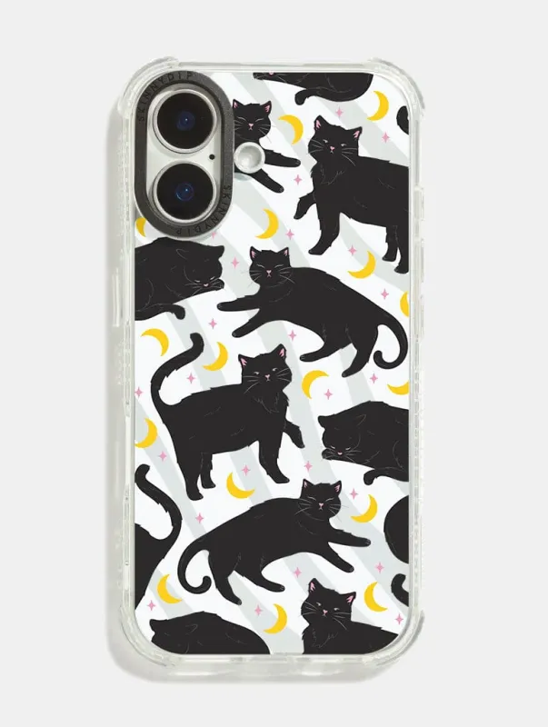 Black Cat Shock iPhone Case sold by Skinnydip London