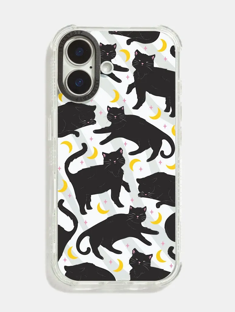 Black Cat Shock iPhone Case sold by Skinnydip London