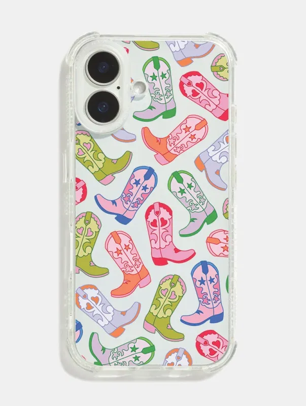 Cowboy Boot Repeat Shock iPhone Case sold by Skinnydip London