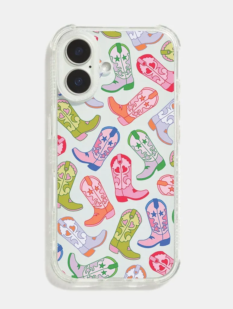 Cowboy Boot Repeat Shock iPhone Case sold by Skinnydip London