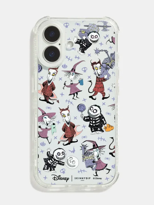 Disney The Nightmare Before Christmas Lock Shock & Barrel Shock iPhone Case sold by Skinnydip London