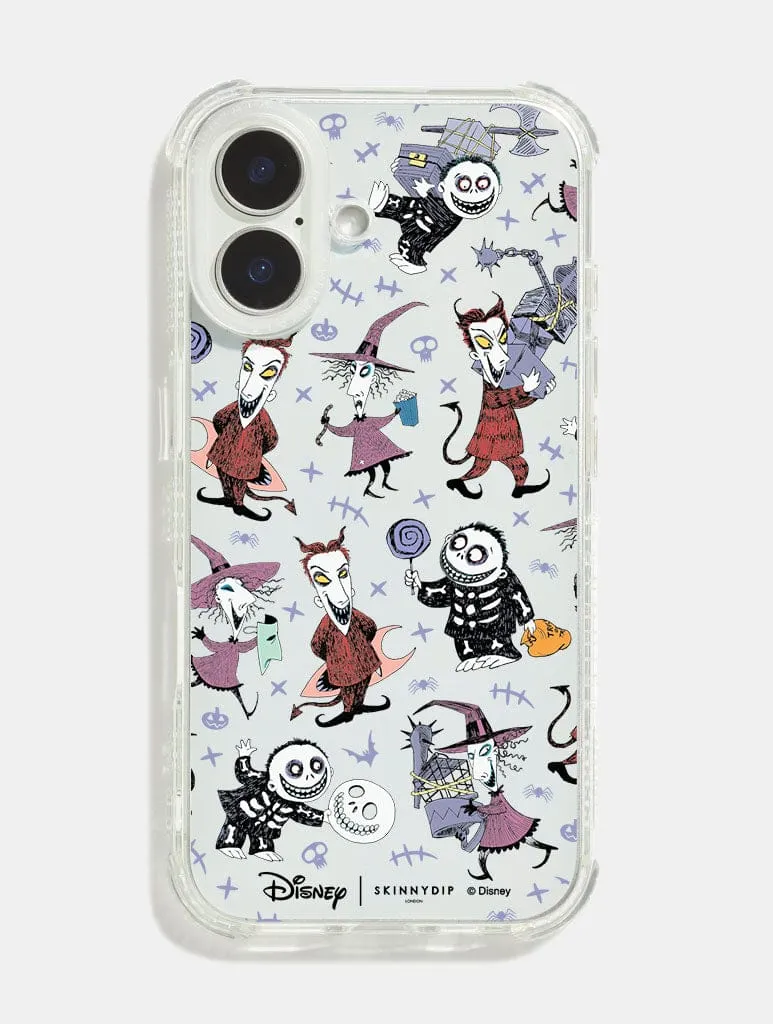 Disney The Nightmare Before Christmas Lock Shock & Barrel Shock iPhone Case sold by Skinnydip London