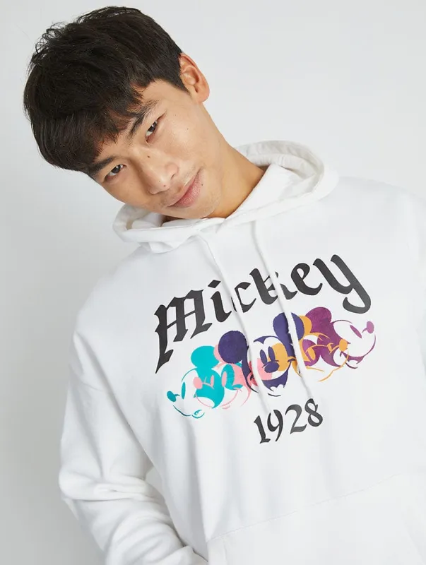 Disney Mickey Mouse Gothic Hoodie In White sold by Skinnydip London
