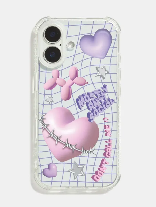 Kathryn Lucy x Skinnydip Antisocial Shock iPhone Case sold by Skinnydip London